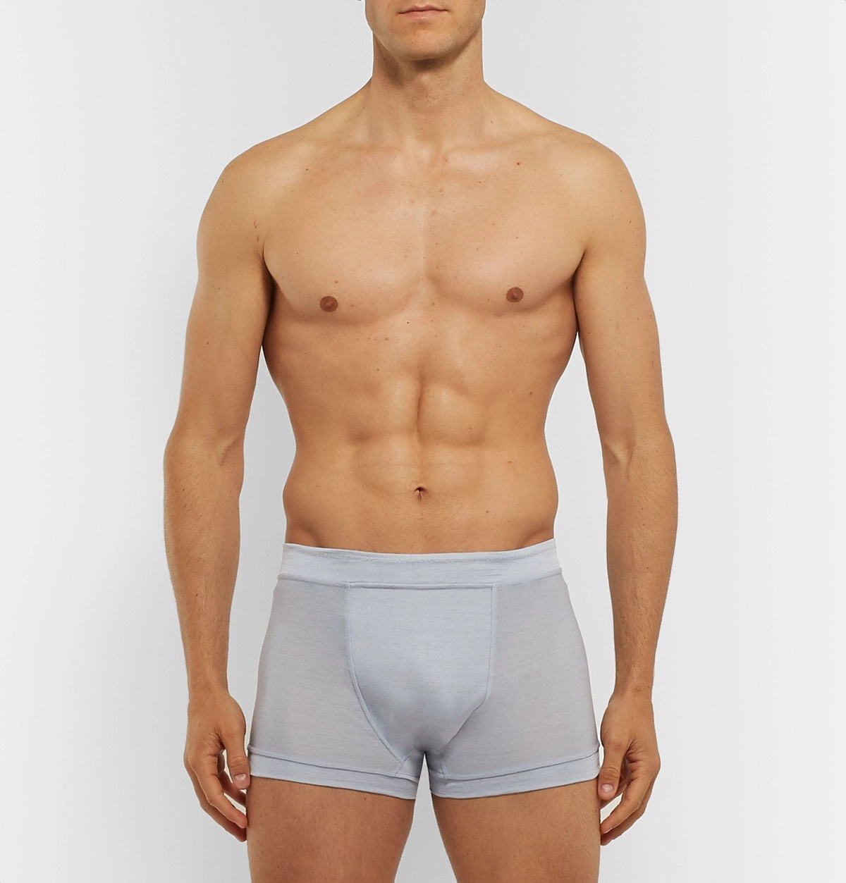 Secondskin - Silk-Jersey Boxer Briefs - Gray