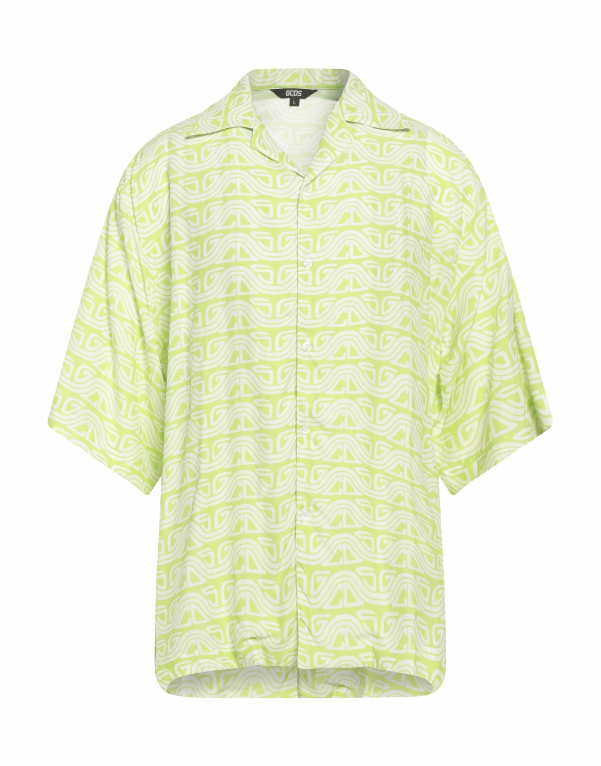 Gcds Mens Shirt Lime in Green