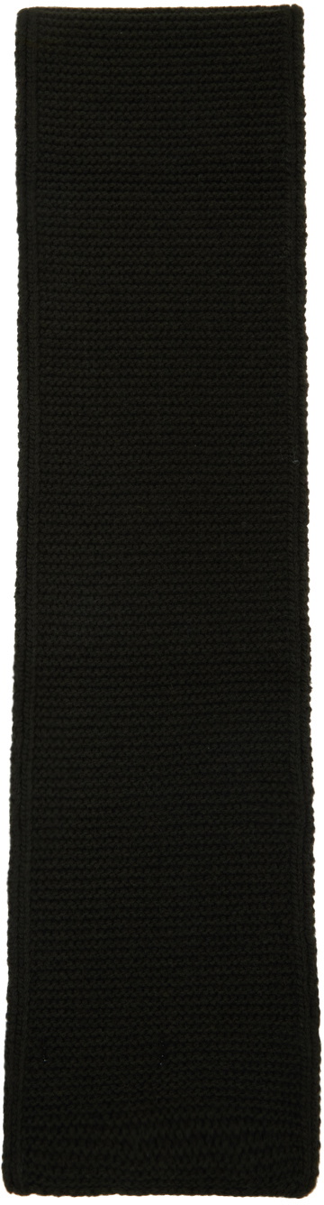 Nothing Written SSENSE Exclusive Green Ribbed Scarf
