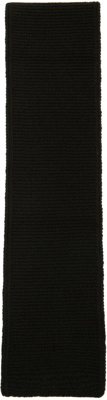 Photo: Nothing Written SSENSE Exclusive Green Ribbed Scarf