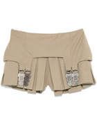 Sinead O'Dwyer Pleated Mini Shorts