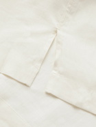 Lardini - Convertible-Collar Linen Shirt - Neutrals