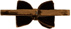 Gucci Brown Velvet Bow Tie