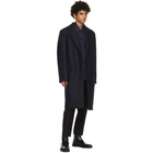 Jil Sander Navy Wool Essential Coat