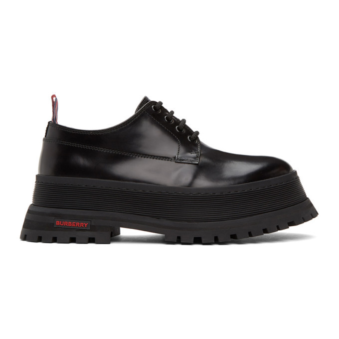 Burberry Black Jefferson Chunky Derbys Burberry display picture 1
