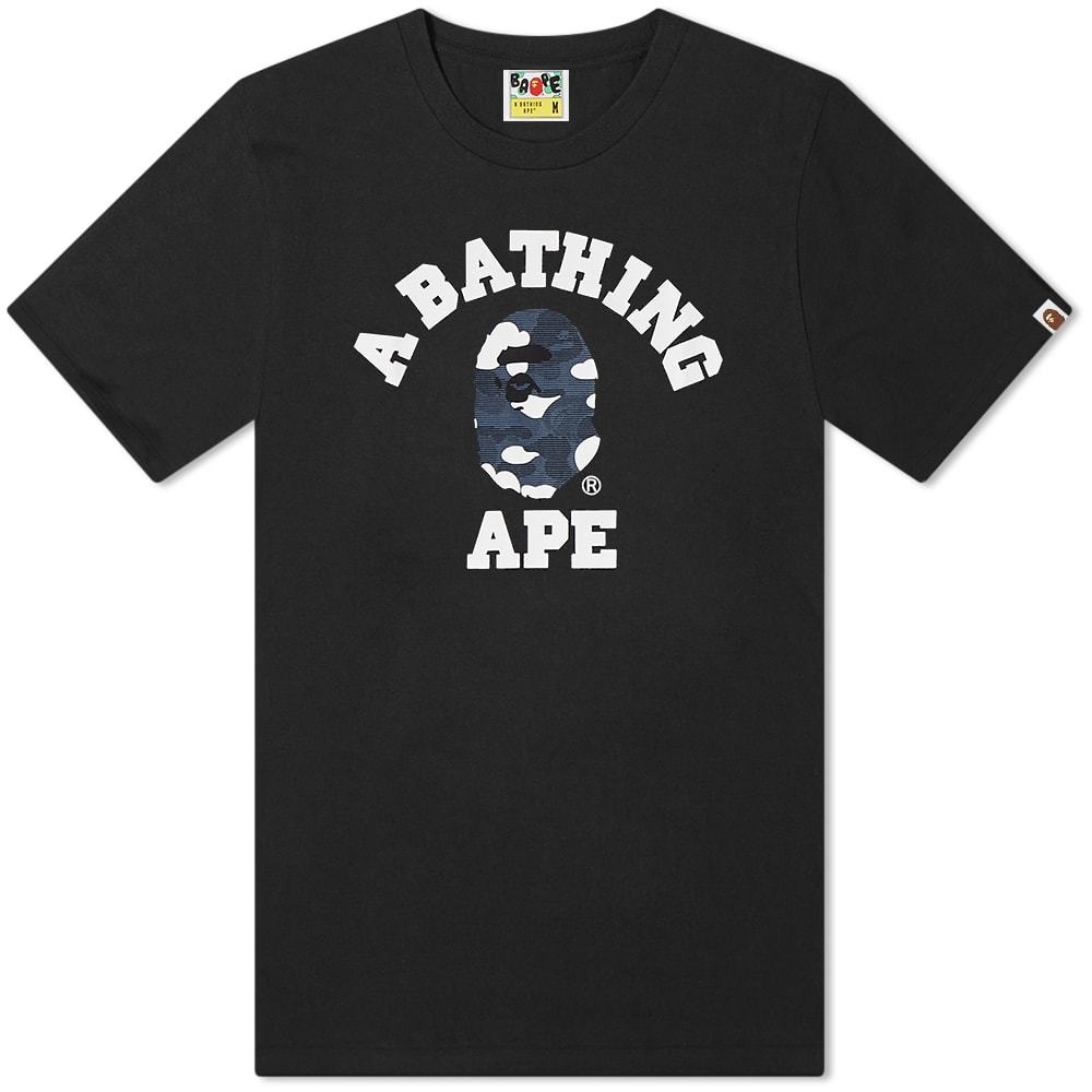 Photo: A Bathing Ape Stripe ABC Camo College Tee