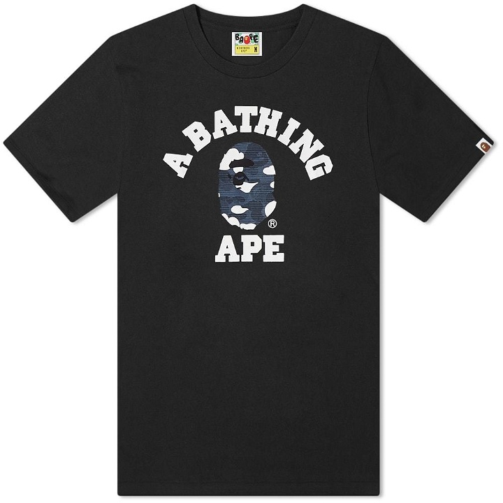 Photo: A Bathing Ape Stripe ABC Camo College Tee