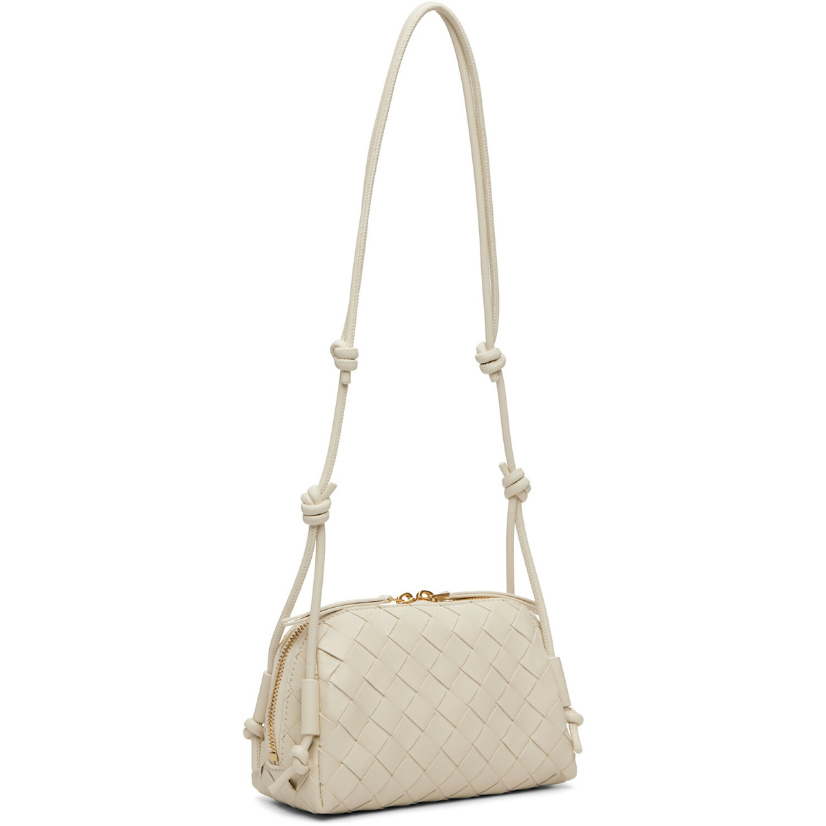 Bottega Veneta Off-White Concert Pouch