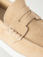 Christian Louboutin - Harold I Suede Loafers - Neutrals