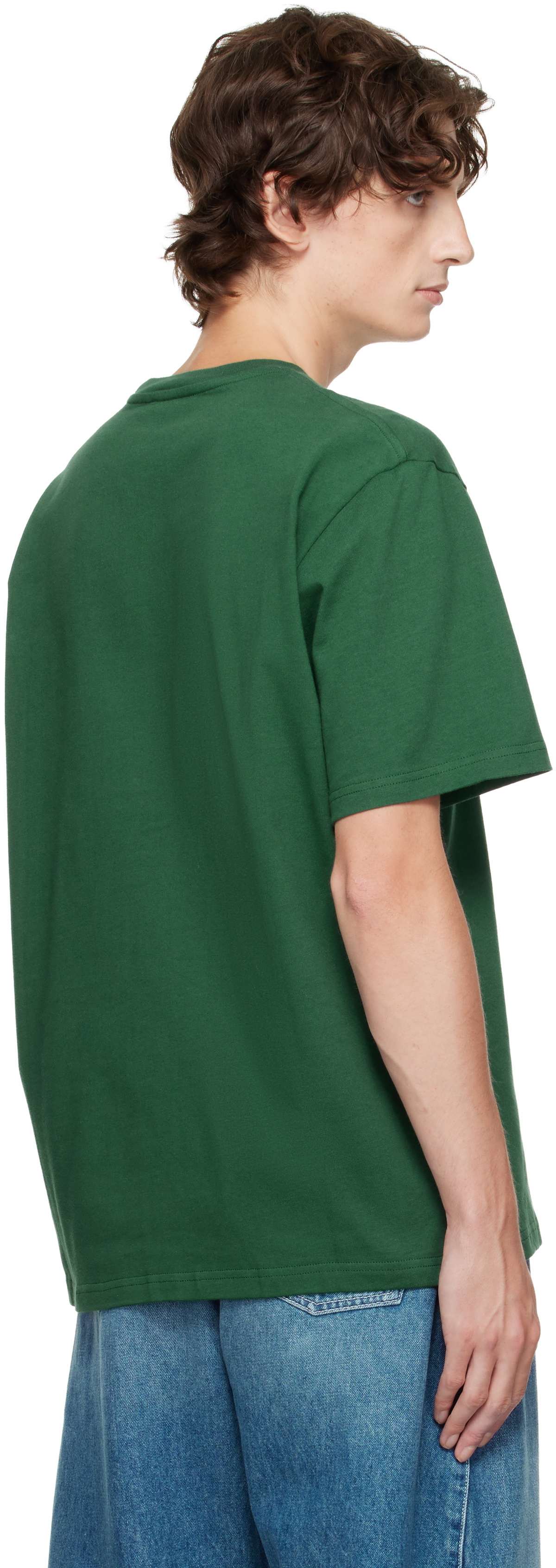 JW Anderson Green Logo Embroidery T-shirt