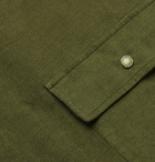 John Elliott - Camp-Collar Cotton-Corduroy Shirt - Green