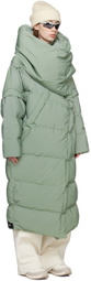Templa Green Wrap Down Coat