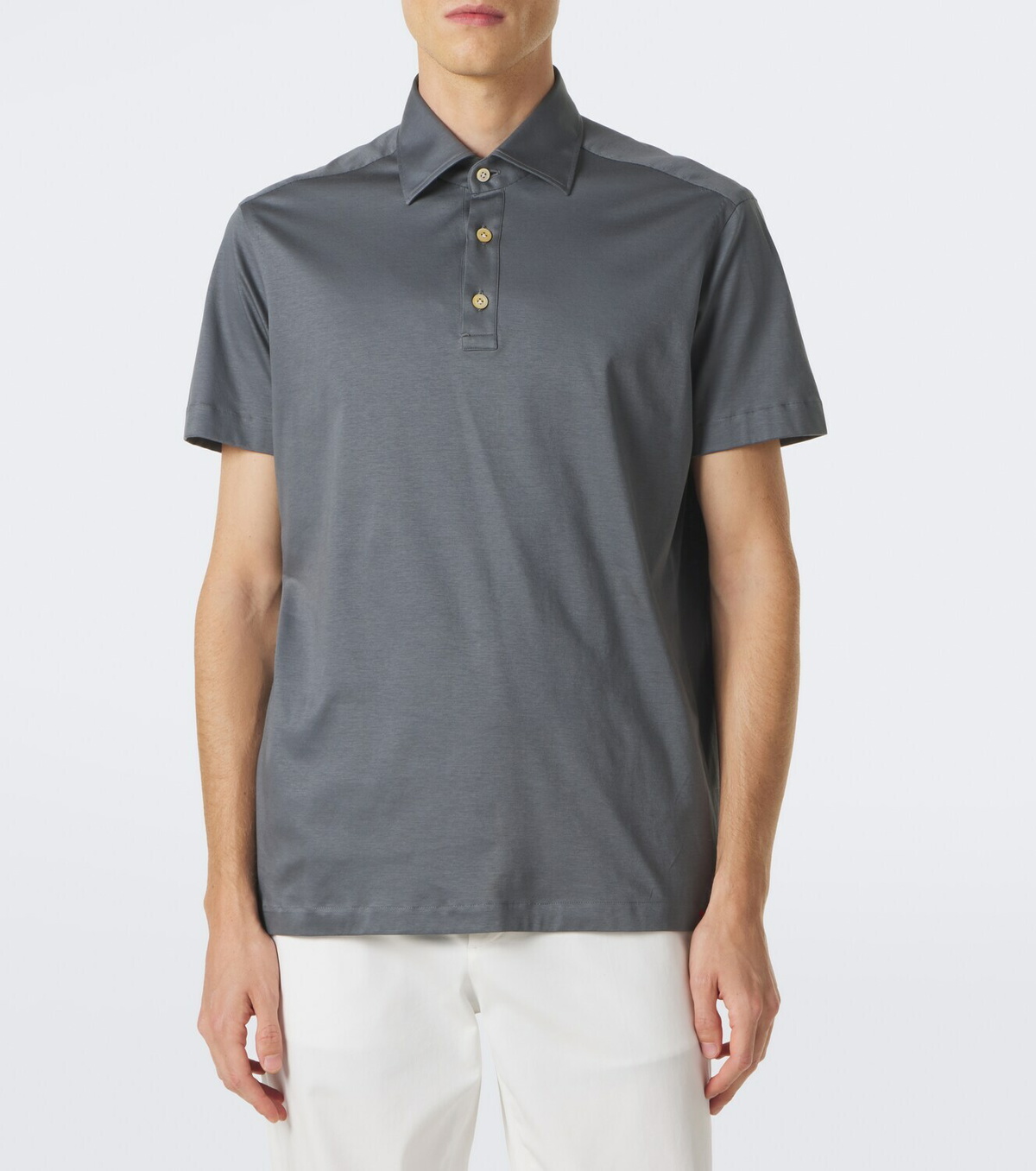 Kiton Cotton jersey polo shirt