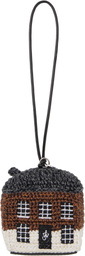 JW Anderson Brown & Gray House Crochet Keychain