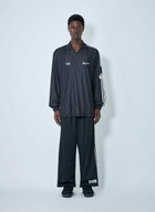 Y-3 Pinstripe Long Sleeve Polo Shirt