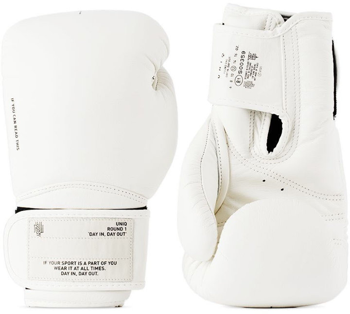 Photo: UNIQ White Velcro Boxing Gloves
