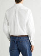 Drake's - Button-Down Collar Cotton Oxford Shirt - White