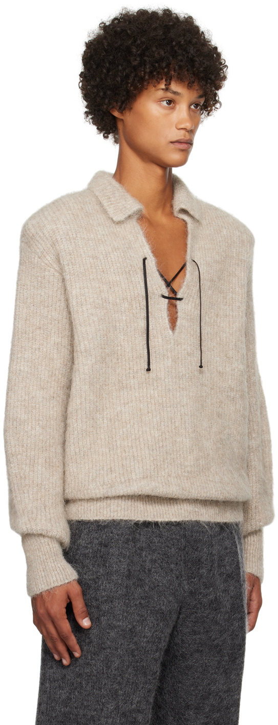 16Arlington SSENSE Exclusive Taupe Harth Sweater