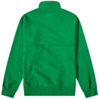 Colorful Standard Organic Quarter Zip Crew Sweat in Kelly Green