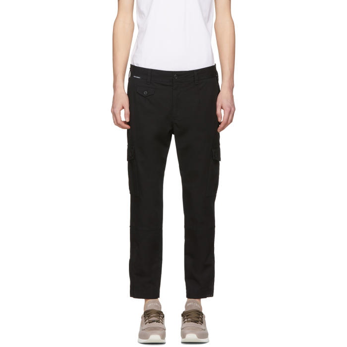 Photo: Dolce and Gabbana Black Cargo Pants