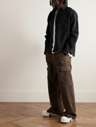 John Elliott - Hemi Frayed Cotton-Canvas Shirt - Black