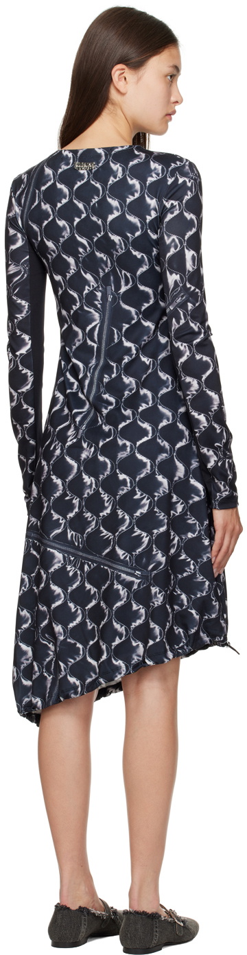 Andersson Bell Black Quilting Midi Dress