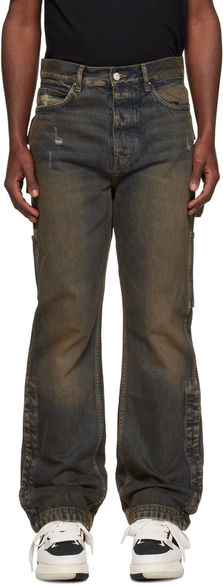 Photo: AMIRI Indigo Stack Workman Jeans