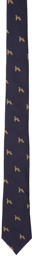 Paul Smith Navy Silk Homer Tie