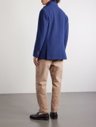 Brunello Cucinelli - Unstructured Brushed-Cashmere Blazer - Blue