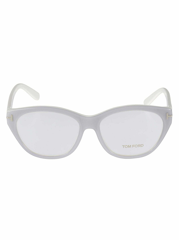 Photo: Tom Ford Eyewear T-plaque Clear Glasses