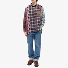 Needles Men's 7 Cuts Wide Flannel Shirt in Assorted