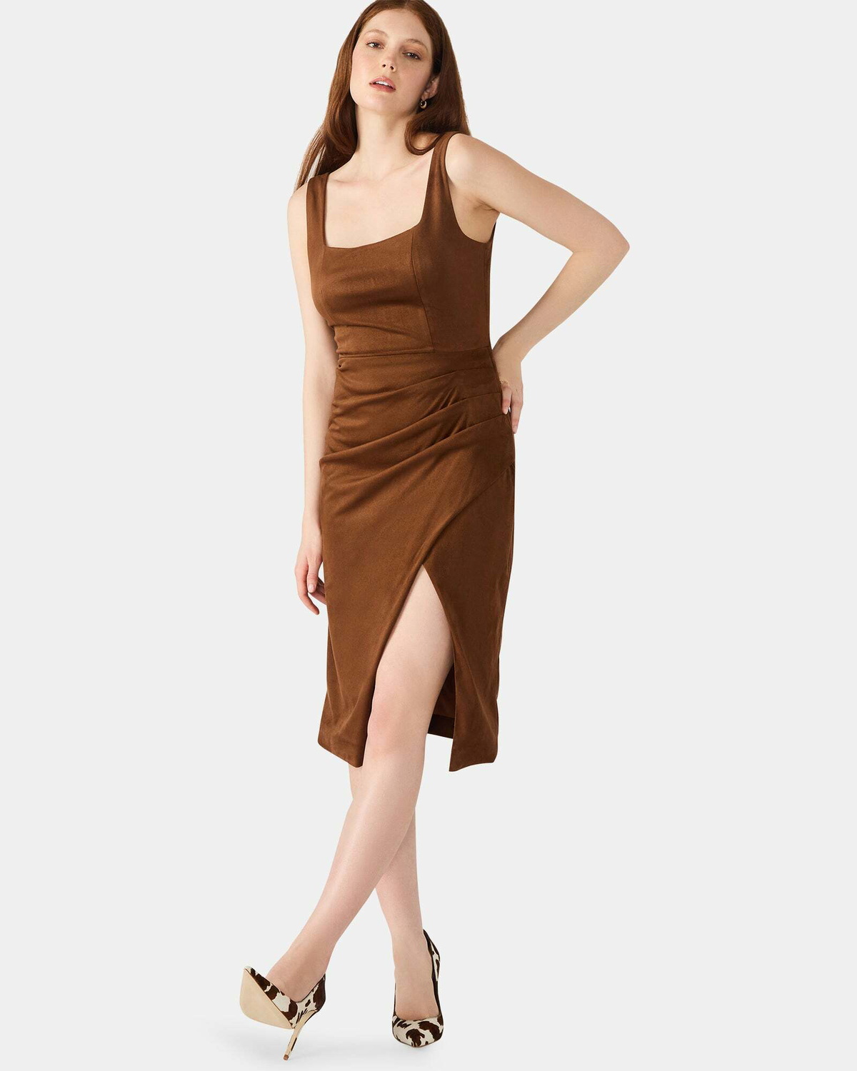 Steve Madden Milo Dress in Cognac
