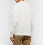 Massimo Alba - Hawai Watercolour-Dyed Cotton and Cashmere-Blend Henley T-Shirt - White