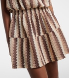 Melissa Odabash Isla strapless striped minidress