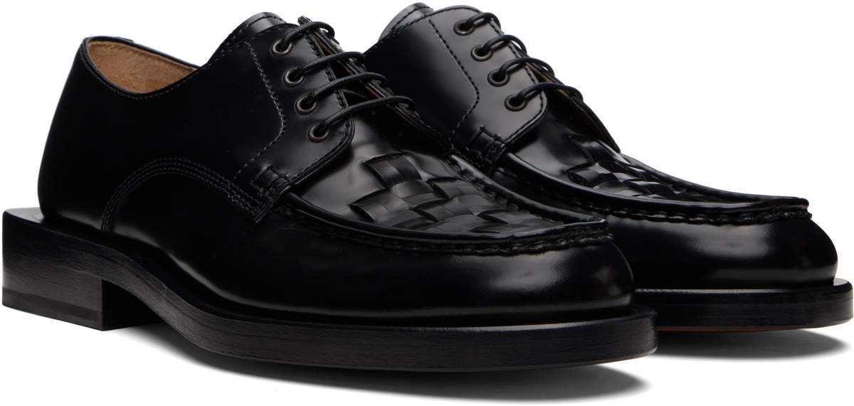 JACQUEMUS Black La Croisière 'The Woven' Derbys