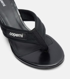 Coperni Logo wedge thong sandals