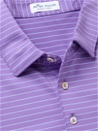 Peter Millar - Crafty Striped Tech-Jersey Golf Polo Shirt - Purple