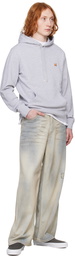 Maison Kitsuné Gray Fox Head Patch Regular Hoodie