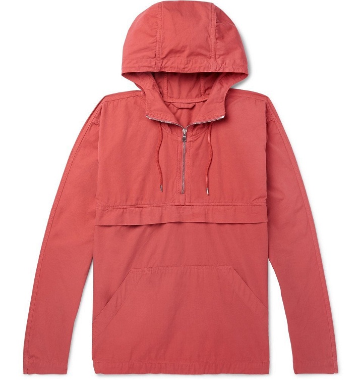 Photo: Mr P. - Garment-Dyed Cotton Hooded Jacket - Men - Red