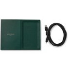 NATIVE UNION - Heritage Textured-Leather Wireless Charger with Valet Tray - Green