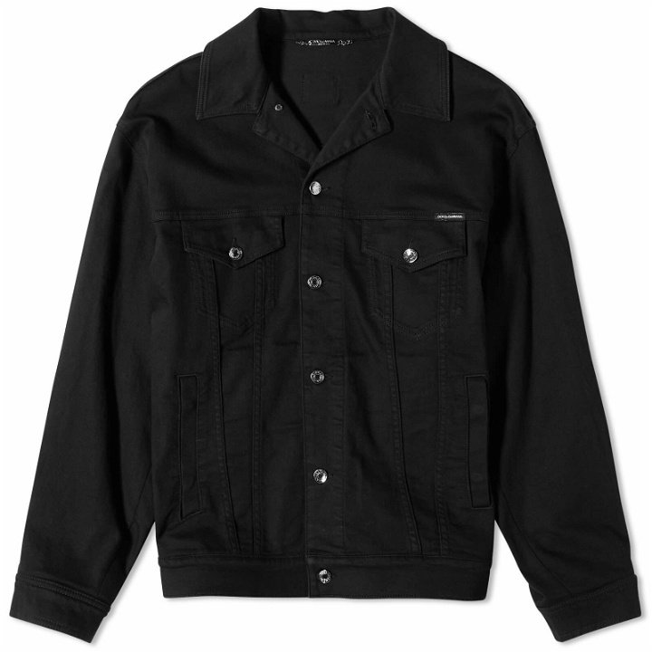 Photo: Dolce & Gabbana Men's Denim Jacket in Black