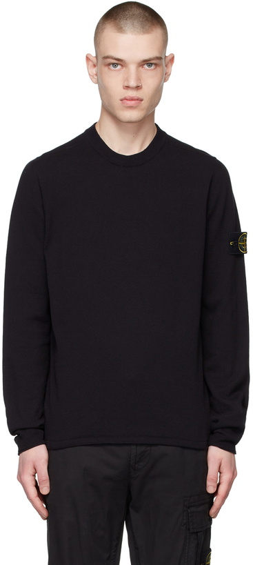 Photo: Stone Island Navy Cotton Sweater