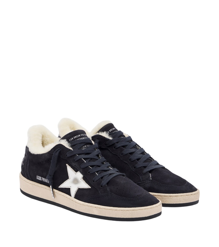 Photo: Golden Goose Ball Star shearling-lined suede sneakers