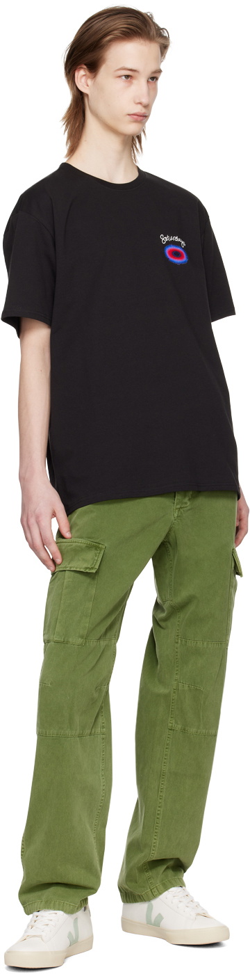 Saturdays NYC Black Printed T-Shirt