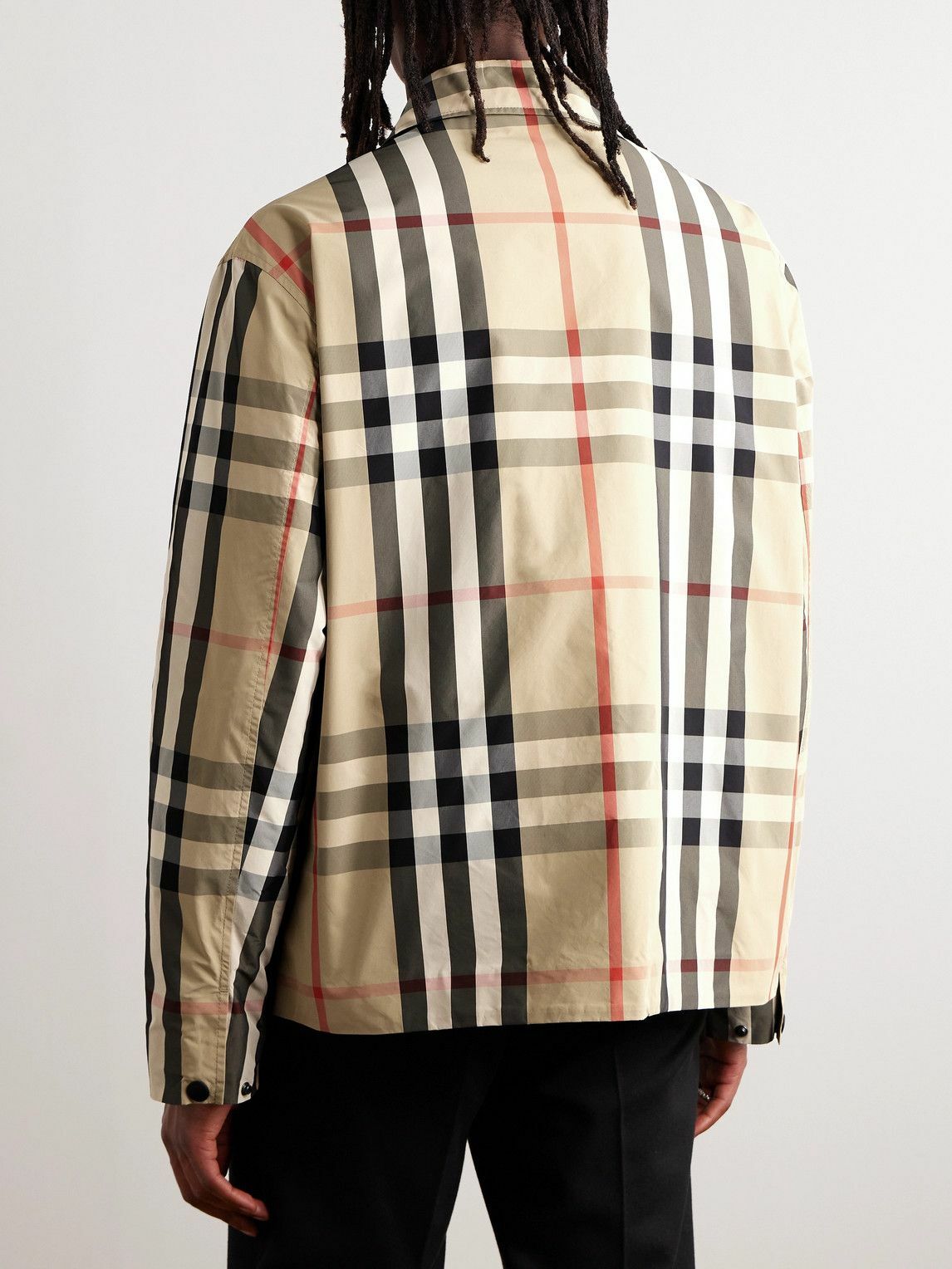 2024新入荷 Burberry - Burberry Neutrals - Jacket Coach Shell Checked ジャケット・アウター
