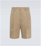 Loro Piana Joetsu cotton and linen Bermuda shorts