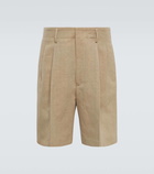 Loro Piana Joetsu cotton and linen Bermuda shorts