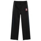 Casablanca Men's Loopback Gradient Piping Open Hem Jogger in Black
