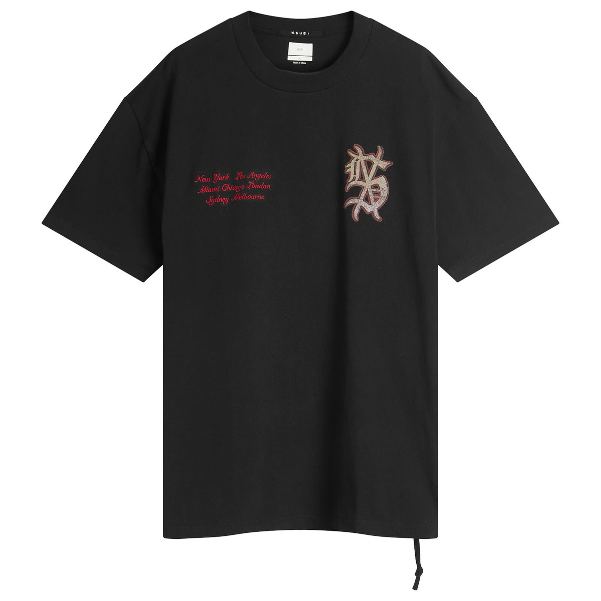 Ksubi Men's Playoff Ekcess T-Shirt in Jet Black Ksubi