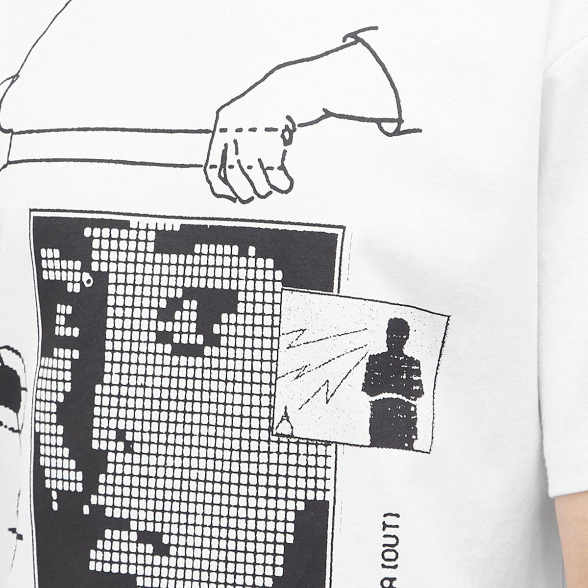 Lo-Fi Men's Data T-Shirt in White